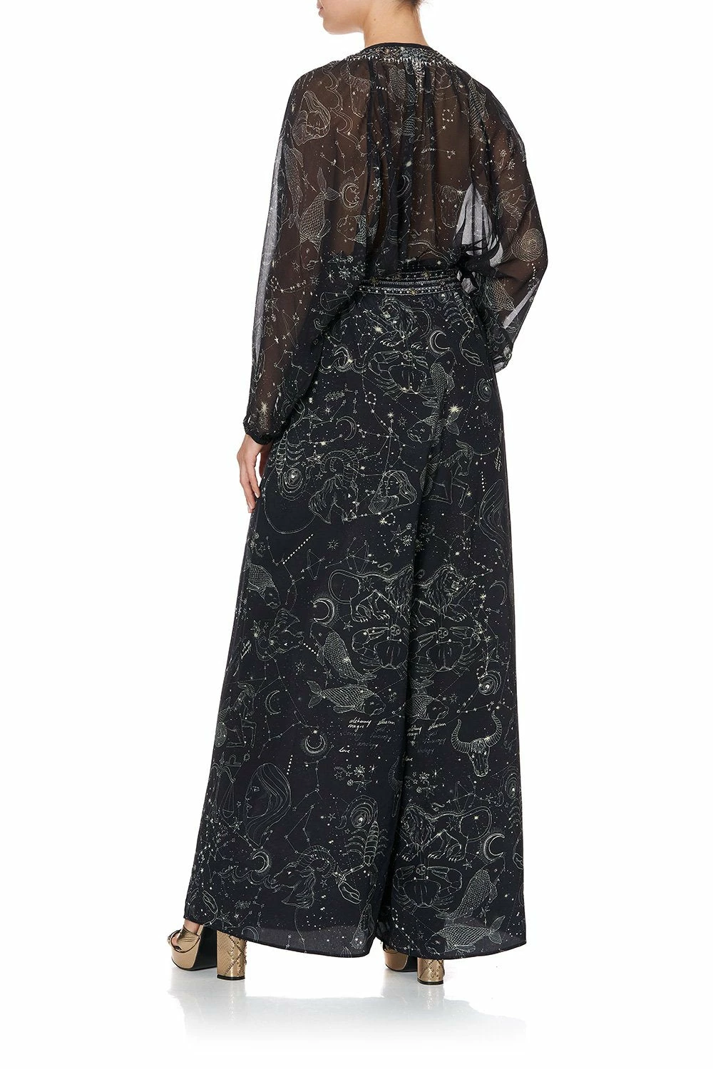 WIDE LEG PANT WITH GATHERED POCKETS MOON SET 3 WIDE LEG PANT WITH GATHERED POCKETS MOON SET - Image 3