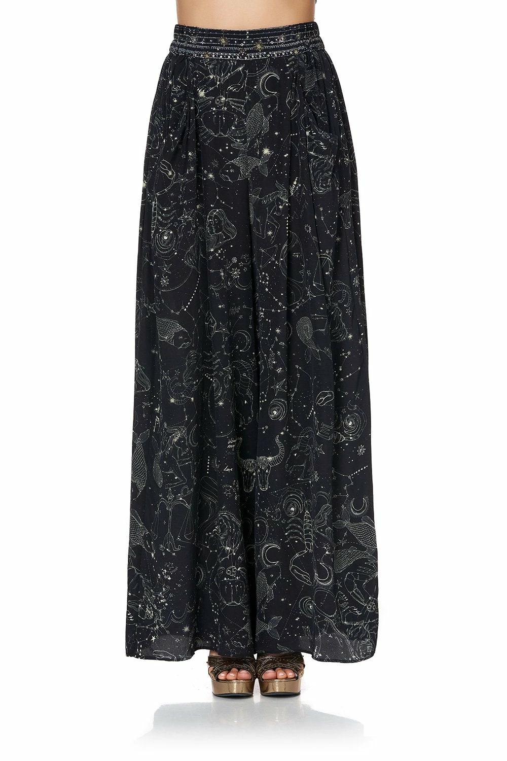 WIDE LEG PANT WITH GATHERED POCKETS MOON SET 5 WIDE LEG PANT WITH GATHERED POCKETS MOON SET - Image 5