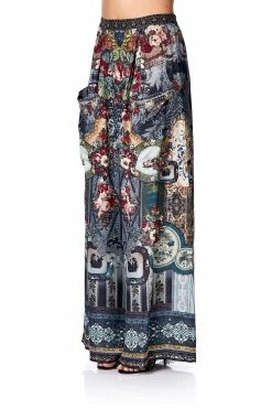 WIDE LEG TROUSER WITH FRONT POCKETS HOTEL BOHEME -clothing shop camilla wide leg trouser with front pockets hotel boheme 6