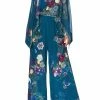 WIDE LEG TROUSER WITH FRONT POCKETS LUNAR GAZING