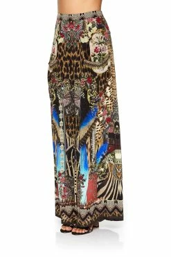 WIDE LEG TROUSER WITH FRONT POCKETS STRONGER TOGETHER -clothing shop camilla wide leg trouser with front pockets stronger together 5