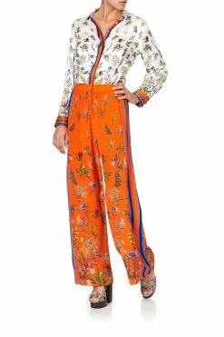 DRAWSTRING PANT WITH SIDE PANEL GONE COAST -clothing shop drawstring pant with side panel gone coast 1