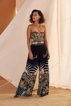 WIDE LEG TROUSER WITH FRONT POCKETS LOST PARADISE -clothing shop drop2 0000s 0002 190411 Camillah 49 3882