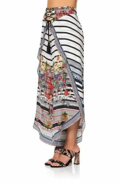 TIE DETAIL WRAP OVER HAREMS JOIE DE VIVRE -clothing shop layer pant 5