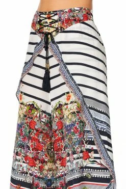 TIE DETAIL WRAP OVER HAREMS JOIE DE VIVRE -clothing shop layer pant 7