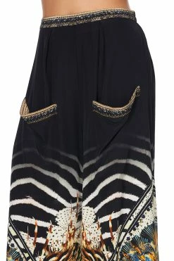 WIDE LEG TROUSER WITH FRONT POCKETS LOST PARADISE -clothing shop lost paradise wide leg trouser with front pockets lost paradise 7