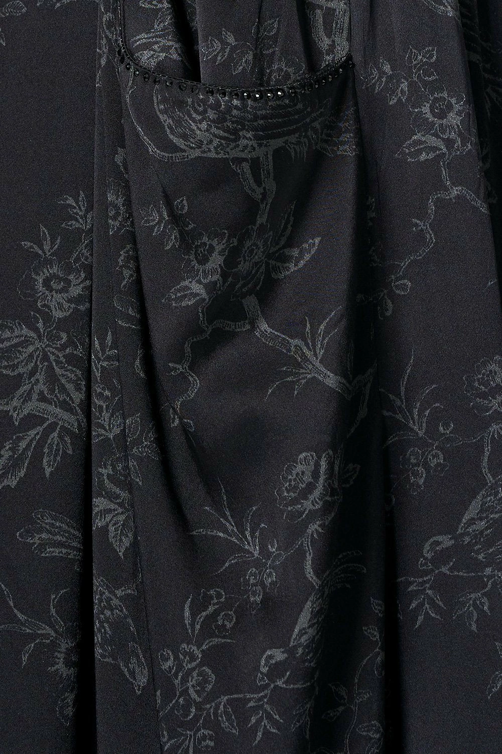 WIDE LEG PANT WITH GATHERED POCKETS NOIR BOUDOIR 8 WIDE LEG PANT WITH GATHERED POCKETS NOIR BOUDOIR - Image 8