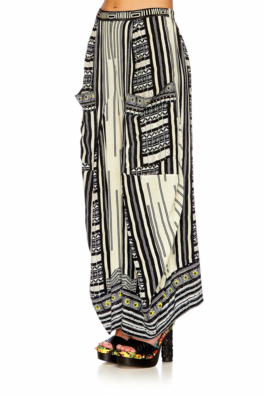 WIDE LEG TROUSER WITH POCKETS BETWEEN THE LINES 6 WIDE LEG TROUSER WITH POCKETS BETWEEN THE LINES - Image 6