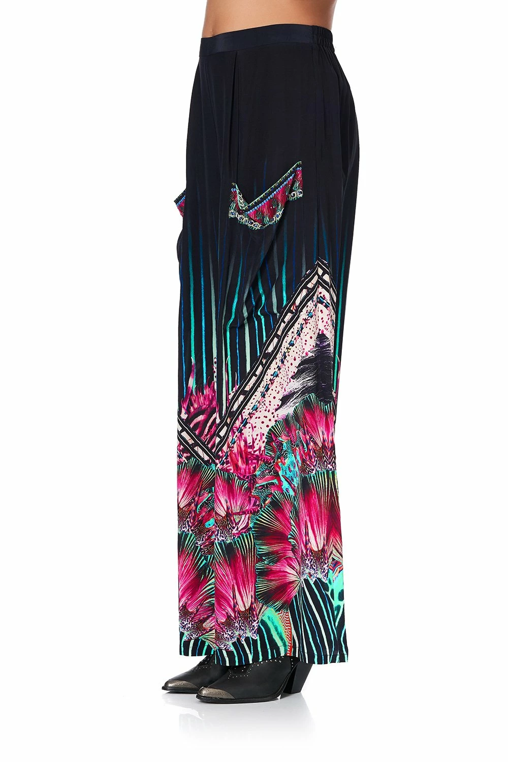 WIDE LEG TROUSER WITH FRONT POCKETS RAINBOW EYES 6 WIDE LEG TROUSER WITH FRONT POCKETS RAINBOW EYES - Image 6